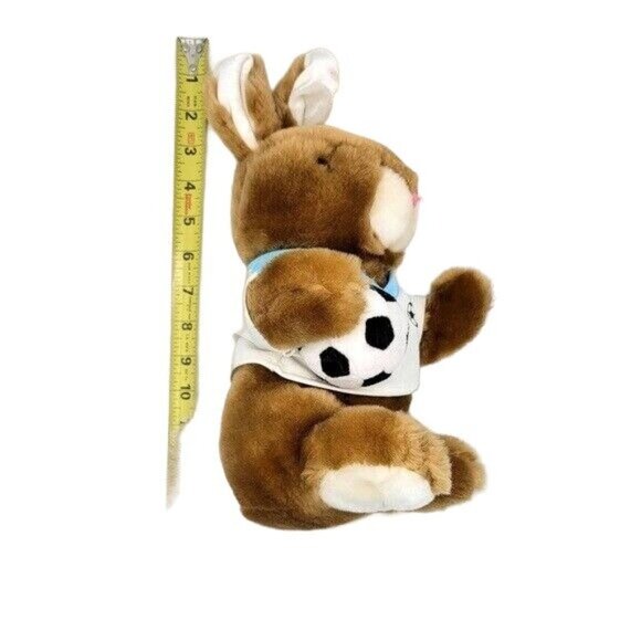 Dan Dee Sports Bunny Rabbit Plush Spring Soccer Ball Baseball Easter Lot of 2 - Picture 9 of 14